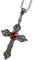 QOMJUFA Kreuz Halskette Herren Fasching Priester Kreuz Kette Halloween Kreuz Geeignet für Männer und Frauen