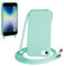 SLWYF Compatible with iPhone 6/7/8/iPhone SE 2020/SE 2022 Crossbody Lanyard Case, Liquid Silicone Protective Phone Case with Strap Adjustable Neck Cord Necklace Soft Cover for iPhone 6/7/8, Mint Green