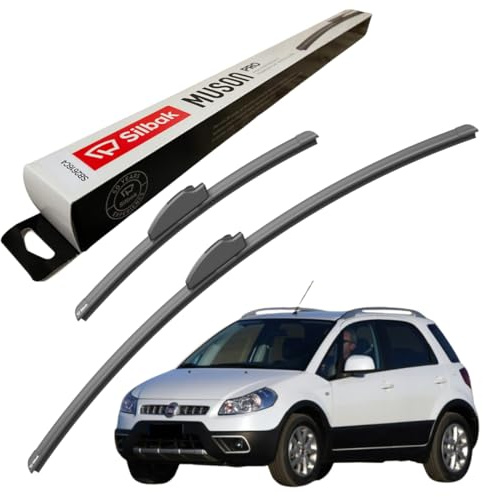 Silbak Windscreen Wipers, for FIAT SEDICI (05/2006-12/2014) Front Wiper Blades, 650mm/350mm