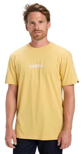 Quiksilver Short-Sleeved T-Shirt Fineline SS Men's Yellow L