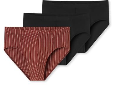 Schiesser Herren 3 PACK Unterwäsche Slips mit weichem Bund Bio Baumwolle Multipack - 95/5 Organic