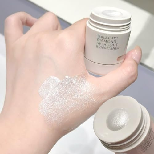 KARLOR Diamond Highlight flüssig, Gesicht Highlighter Stick Liquid Highlighter Makeup Aufhellend perlmuttartig fein funkelnd zart flüssig Glitzer für Nase Augen Schlüsselbeins(04)