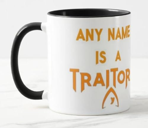 MUG'D OFF Traitor Mug, Personalised, 2025, Ceramic, Coffee Cup, 11oz