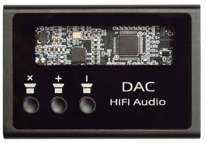 Gvvsjgdbis HIFI Headphone Decoding Amplifier ES9018K2M DSD128 PCM32BIT 384KHz Lossless Decoding Output Built-in MAX97220 Chip
