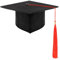 SULOLI Cappello Laurea Unisex,Tocco Laurea Regolabile,Cappello Diploma con Nappa,Gadget per Cerimonie di Laurea Festa di Universitario