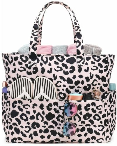 Ayicheyl Borsa Mare Grande, Borsa Spiaggia Impermeabile con Cerniera, Beach Bag Donna Spalla, Borsa Da Spiaggia Pieghevole Uso per Piscina, Palestra, Viaggi,36L