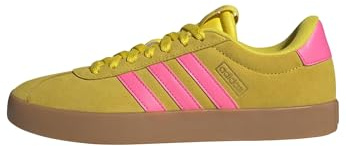 adidas Damen VL Court 3.0 Shoes, Yellow/Lucid pink/Gold met., 42 2/3 EU