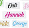 Personalised Vinyl Name Stickers, Custom Word Vinyl Decal, Water Bottles, Wine Glasses, School, Lunch Box, Car, Home, Wedding Decor, & Gift