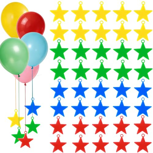 40 Pièces Poids pour Ballon Helium Support Poids | pour Ballons en Plastique Réutilisables pour Ballo de Baudruche Ballo à l'hélium