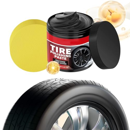 Polierpaste für Autoreifen, Produkt zur Reinigung und Politur von Autoreifen, Schutz für Autofelgen, für LKW, Auto, SUV, Sammler, Händler, Einzelhändler, Flotten-Reinigung