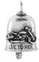 The Gremlin Bell Glücksbringer aus Zinn mit Tasche und 2 Aufsätzen und Geschichtenkarte (Live To Ride), 1 Inch, Metall, keine Angabe