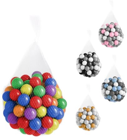 Monsieur Bébé - Sac de 100 balles de Jeu ou de Piscine 5,5 cm - Plusieurs modèles