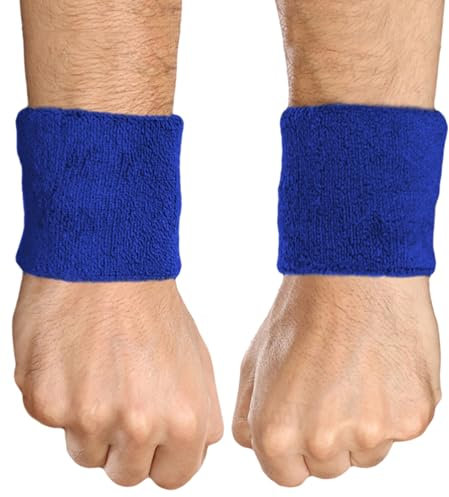 Tough Headwear Bracelet Homme Enfant Sport - Bande Poignet Musculation Anti Transpiration pour Basketball Crossfit Tennis - Bandeau Eponge Accessoires pour Fitness et Musculation