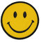 Lustiges smiley-Lächeln-glückliches gelbes Gesicht DIY Applique gesticktes Nähen Eisen auf Flecken SM-005 Applique Andenken-Zusatz
