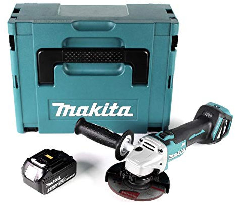 Makita DGA 511 F1J Akku Winkelschleifer 18V 125mm Brushless + 1x Akku 3,0Ah + Makpac - ohne Ladegerät