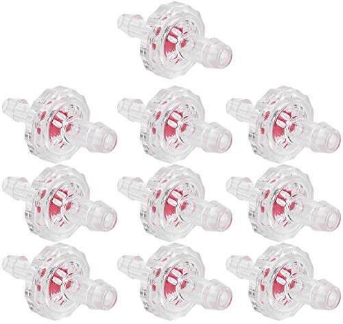 10PCs Check Valve, Fish Tank Water Stop Valve Air Pump Check Valve Aquarium Variable Diameter Unidirectional Hose Anti-ozone Supplies Accessory