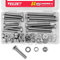 YEEZET M8 40mm 50mm 70mm 80mm 304 Edelstahl Sechskantschrauben,Unterlegscheiben,Federringe & Muttern Sortiment Kit,16 Stück