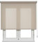 VIEWTEX Seitenzugrollo Screen 10% Öffnungsgrad Leinen Sand 150 x 250 c 5 Jahre Garantie