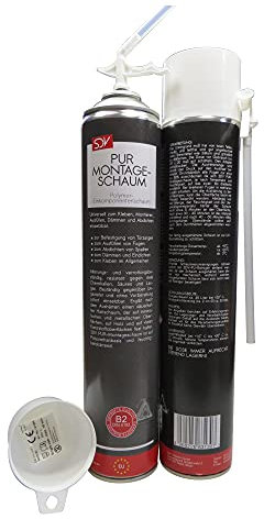 SDV Chemie Montageschaum B2 12x 750ml Bauschaum Füllschaum Adapterschaum Dämmschaum