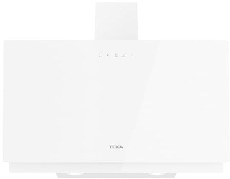 Teka DVN 77050 TTC WH - Campana Decorativa Vertical de 70 cm, Táctil, Aspiración Perimetral, 3 Velocidades + Intensiva, Filtros de Aluminio, Color Blanco