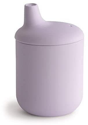 mushie Schnabeltasse | BPA-Frei Silikon, für Babys ab 6 Monaten | Sichere, Hochwertige & Langlebige Erstausstattung für Kleinkinder Kinder Jungs & Mädchen | Fliederfarben