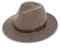 fiebig Dover Traveller Wollfilzhut | Crushable & Waterproof Filzhut mit Ledergarnitur | Outdoor Hat (55-S, Taupe-Melange)