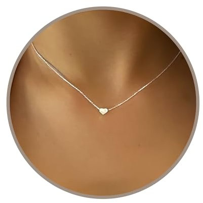 Annika Bella Jewelry for Women, Heart Necklace, 925 Silver Chain, Pendant Necklace, Fashion Jewelry, Heart Pendant, Gifts for Women