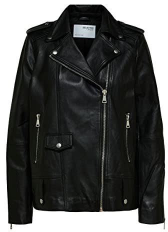 SELECTED FEMME Female Lederjacke Oversize | Leather jacket
