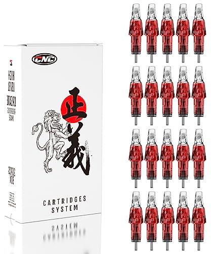 CNC Tattoo Nadeln Set 20 stück Tattoo Cartridges Einweg Mixed # 10 Bugpin Round Magnum Curved Magnum Cartridge Tattoo Nadeln 7RM 9RM 11RM 15RM EN04R-20KIT-L