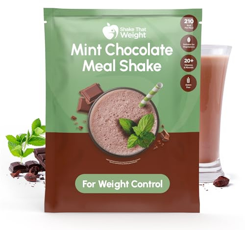 Shake That Weight Diet Shake - Chocolate Mint Meal Replacement Plan for Weight Loss - Very Low-Calorie Diet - VLCD - High Protein, High Fibre, Gluten Free, Vegetarian