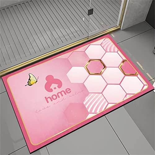 Kunsen Tapis Chambre Tapis de Maison avec Une variété de Motifs décoratifs Tapis d Entree Rose Tapis de Baignoire Grand Tapis dans Le salon180x280CM