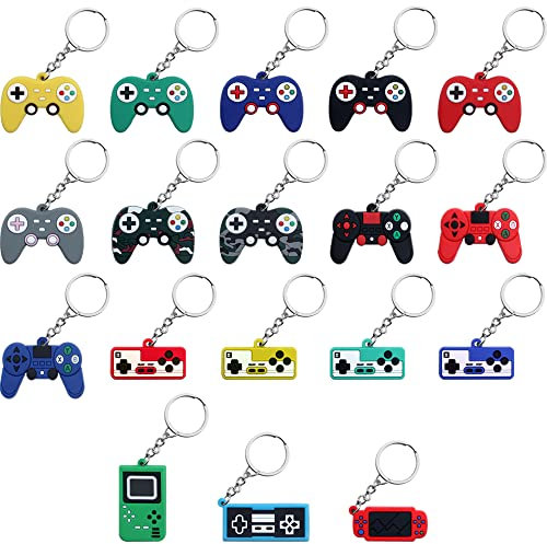 Pilikoll 18 Pezzi Portachiavi con Controller di Gioco Portachiavi da Gioco Portachiavi di Controlle Videogiochi Controller Portachiavi per l'aula di Carnevale Regali
