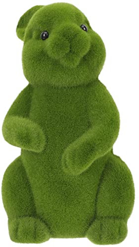 Amosfun Beflocktes Kaninchen Tierfiguren Für Garten Falsches Osterhasen Osterhuhn-Statue Ostertierstatue Niedliche Tierdekoration Osterhasen-statuen Hasenfigur Zubehör Künstlich Z. B. Samt