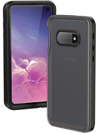 IMEIKONST Samsung Galaxy S10E IP68 Waterproof Case, Heavy Duty Full Body 360° Protective Cover Shockproof Underwater Dustproof Armor Phone Case for Samsung S10E. Black FS