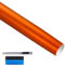NewL Premium Satin Matt Chrom Ice Metallic Vinyl Folie Auto Folie Aufkleber Luftblasenfrei DIY Motorrad Handy Aufkleber Zubehör (Orange, 50 cm x 150 cm)
