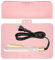 Borsa da viaggio per strumenti per capelli, tappetino resistente al calore 2 in 1, custodia da viaggio per ferro arricciacapelli, supporto per tappetino per ferro arricciacapelli in silicone (rosa)