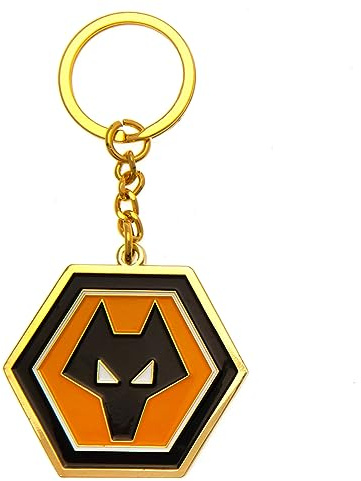 FOCO Wolverhampton Wanderers FC Schlüsselanhänger, Schwarz/Orange/Gold