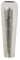 DRW Bodenvase aus Metall, Messing, silberfarben, 20 x 67 cm