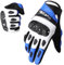 WTACTFUL Guantes de motocicleta con nudillos de carbono para hombres y mujeres, guantes de motocicleta con pantalla táctil para BMX, ATV, MTB, equitación, carreras de carretera, motocross, azul, M