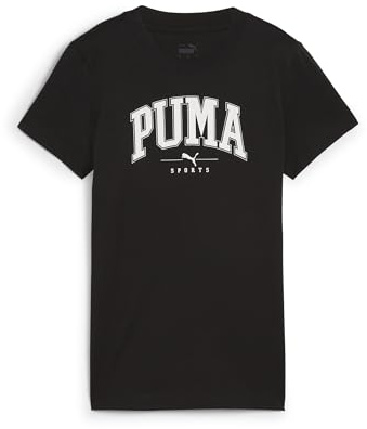 PUMA PUMA Squad Graphic Tee, Unisex T-Shirts, PUMA Black, 681537 M