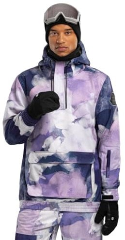 SIROKO - Snowboardjacke mit Kängurutasche W3 Cloudmont - L - Mehrfarbig