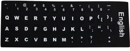 PVC English Russian Japanese Thai Letters Laptop Computer Keyboard Layout Stickers