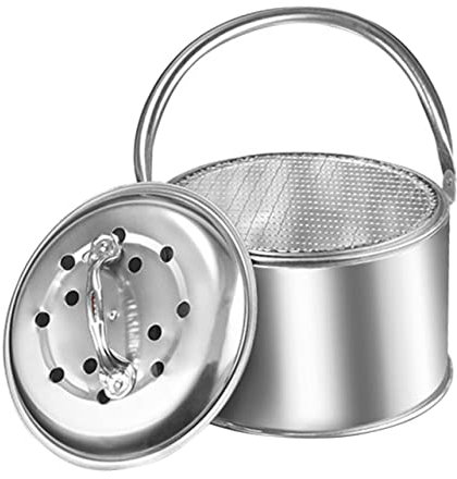 LeGDOr 1 Set Grill Herd Camping Holzkohle Brenner Picknick Herd Outdoor BBQ Brenner Holzkohle Becken Picknick BBQ Herd BBQ Holzkohle Outdoor Brenner Tragbare Kohlenpfanne Edelstahl Machen Tee