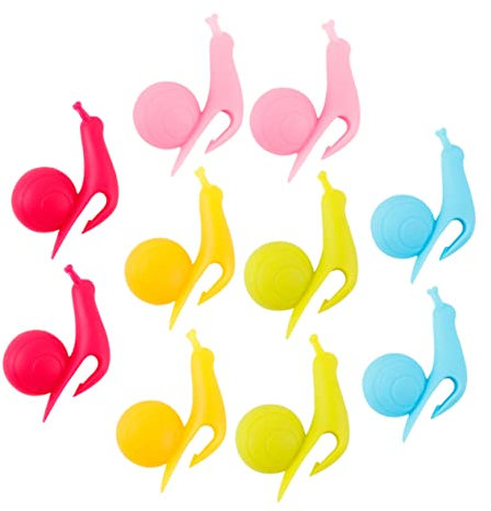 Milisten 10 Pack Snail Clip Tea Bag Holder Silicone Mug Clips Adorable Cup Identifier Random Color Tea Bag Clamp for Tea Party