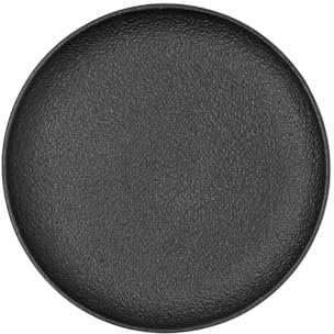 Bidasoa Fosil Plato Llano Porcelana 21,3x21,2x2,2cm Negro