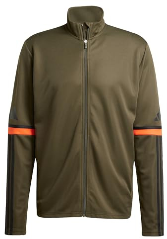 adidas Men's Squadra25 Training Jacket, Night Cargo/Black/Semi Impact Orange, 3XL