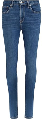 Tommy Hilfiger Donna Jeans Como Skinny Fit, Blu (NOS Mid Blue), 30W/24L