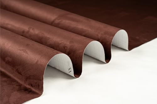 Vensur Kunstleder selbstklebend - Mikrofaserstoff selbstklebend - Selbstklebende Dehnbare Folie in Wildleder Optik - Selbstklebende Innenraum Folie für Auto & Möbel (Dunkel-Violett, 50cm x 150cm)