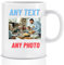 Personalised Mugs with Photo: Teacher Gifts for Men, Customisable with Any Text or Name Cup, Mothers Day Perfect Birthday Present for Him or Her