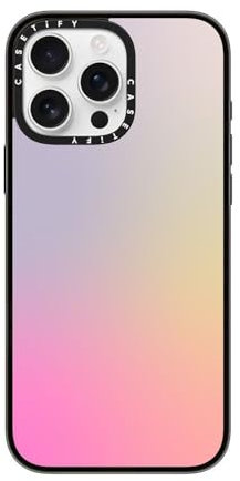 CASETiFY Compact iPhone 16 Pro Max Case [Lightweight / 4ft. 2X Military Grade Drop Protection/Slim] - Pastel Gradient - Clear Black